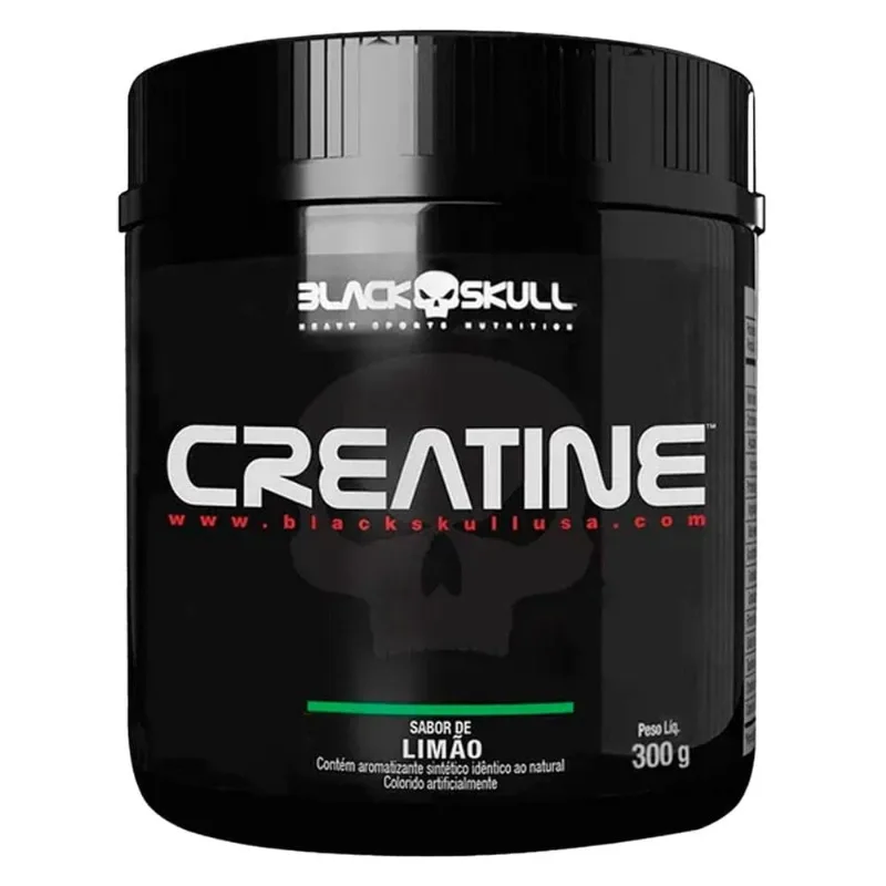Creatina Black Skull Sabor Limão 300g - Black Skull