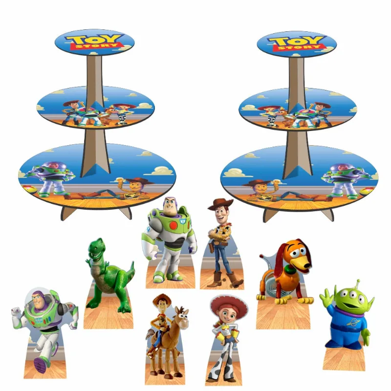 Toy Story Woody Buzz Kit 2 Baleiros 8 Displays Mesa