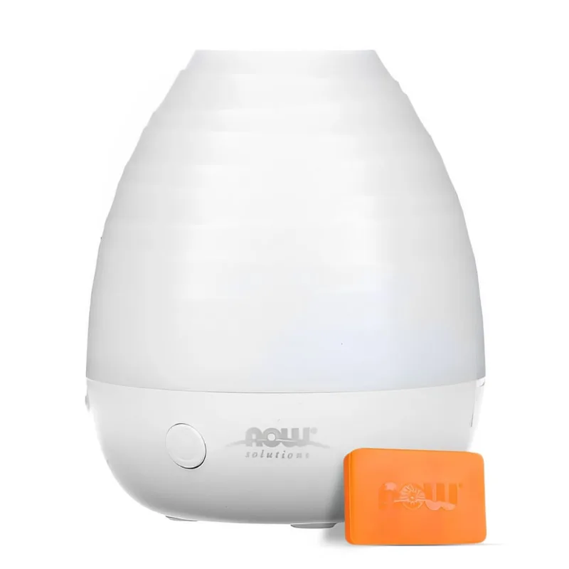 Difusor Ultrassônico Óleo Essencial Now Foods Usb Branco + Porta Cápsulas