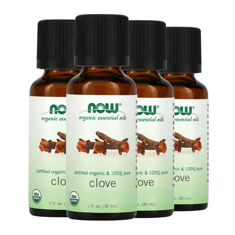 Óleo de Cravo Now Foods 30 ml Orgânico Importado 4un