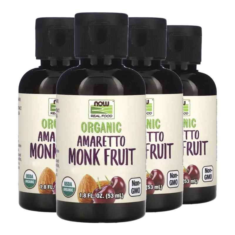 Monk Fruit Amaretto Now Foods Fruta Monge 53ml Importado 4un