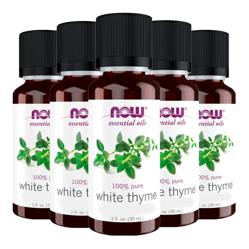 Óleo Tomilho Branco Now Foods Thyme White 30ml Importado 5un