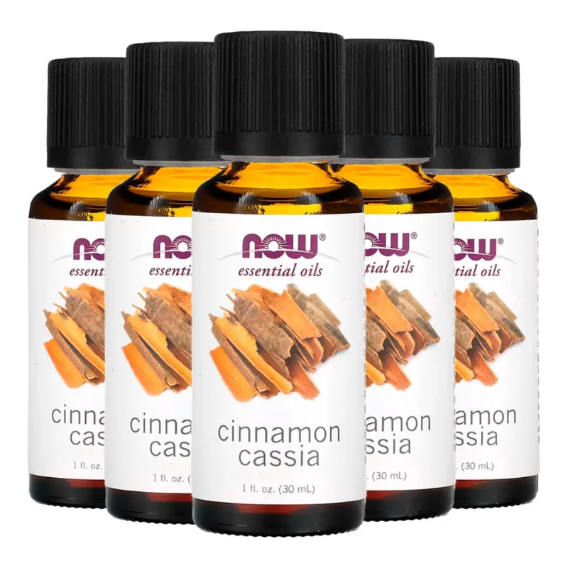 Óleo Canela e Cássia Now Foods 30 ml Puro Importado 5un