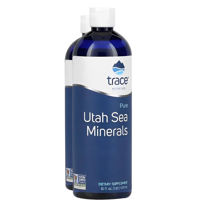Trace Minerals Minerais do Mar de Utah 473 ml Importado 2un