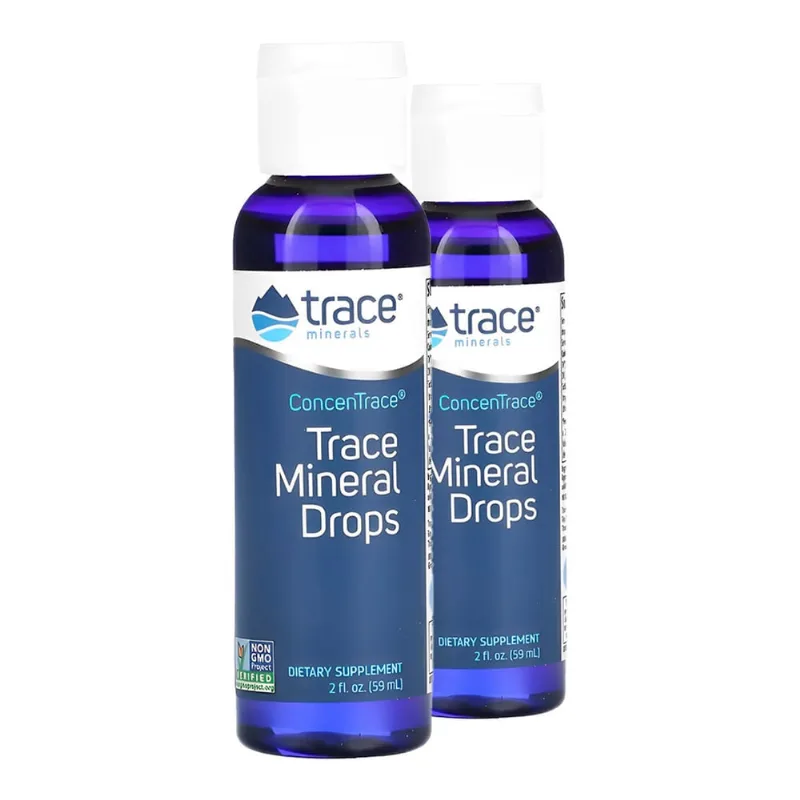 Trace Minerals Gotas Minerais ConcenTrace 59ml Importado 2un