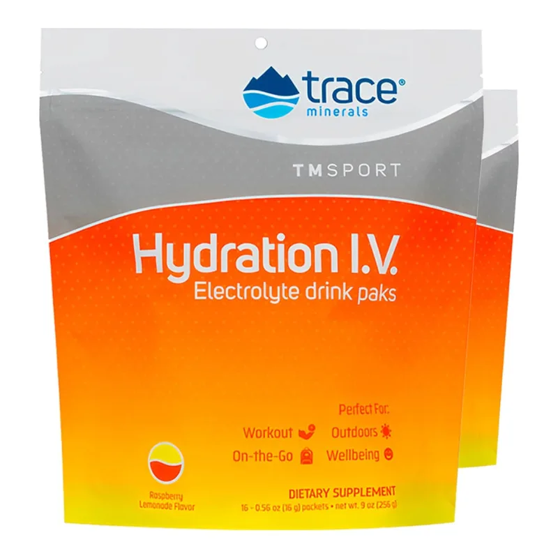 Trace Minerals Hidratação Eletrólito Pacote com 16un 2un