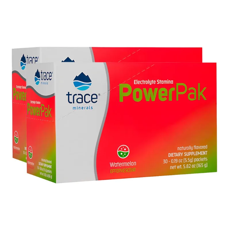 Trace Minerals Eletrólito PowerPak 30 psc Sabor Melancia 2un