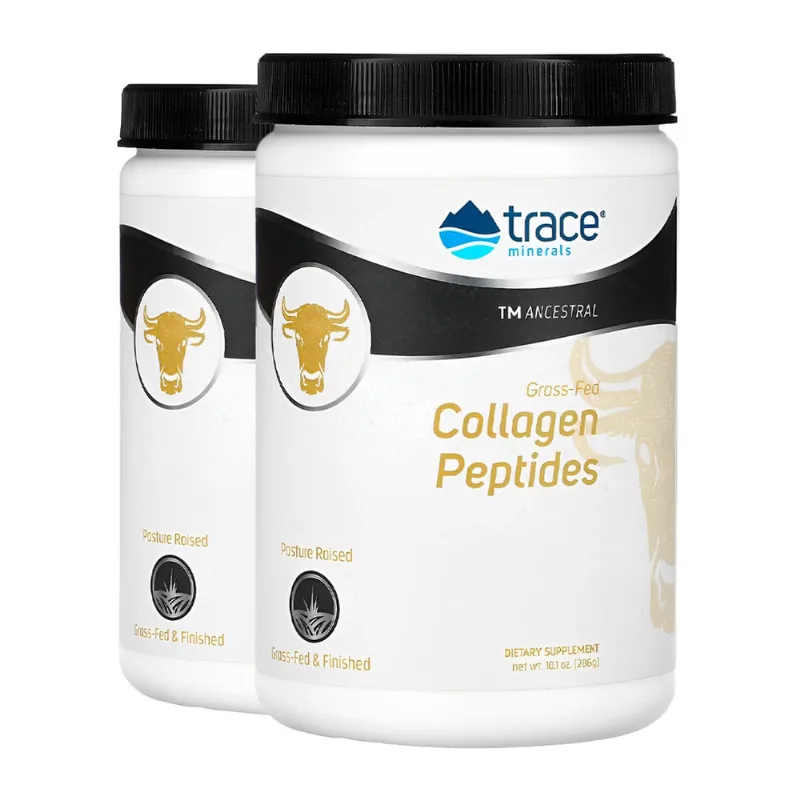 Trace Minerals Peptídeos de Collageno Pó 286g Importado 2un