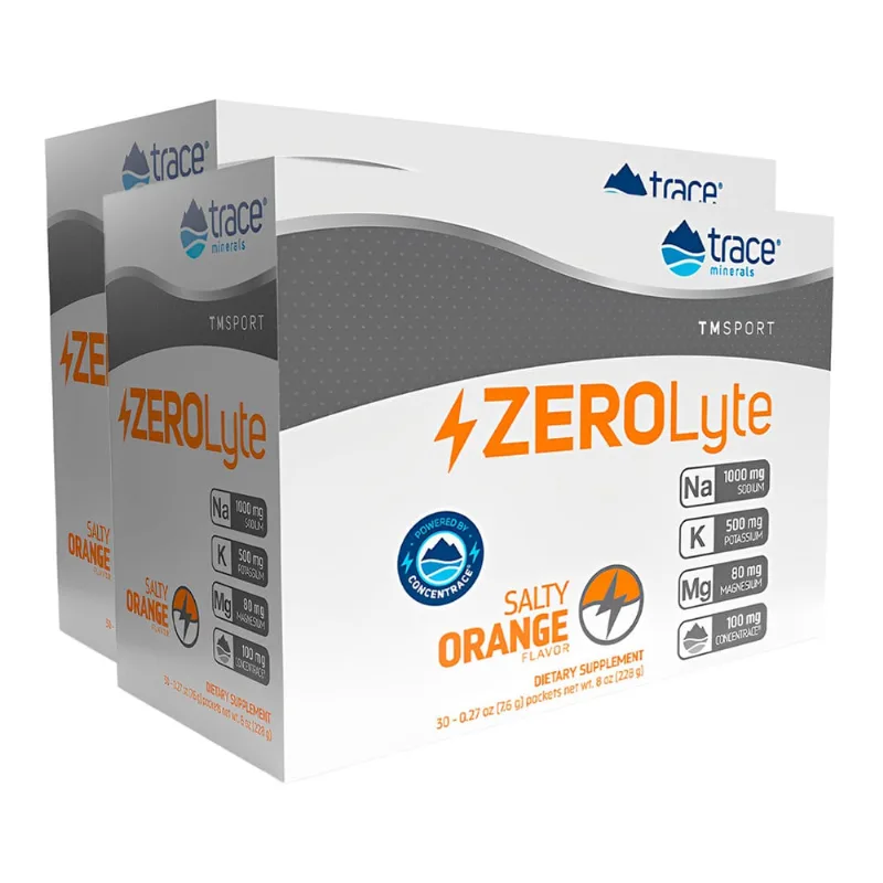 Trace Minerals Eletrólito ZeroLyte PowerPak com 30Sachês 2un