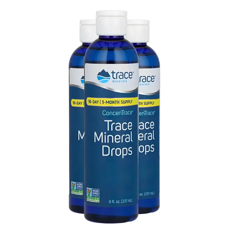 Trace Minerals ConcenTrace Trace Mineral Drops 237ml 3un