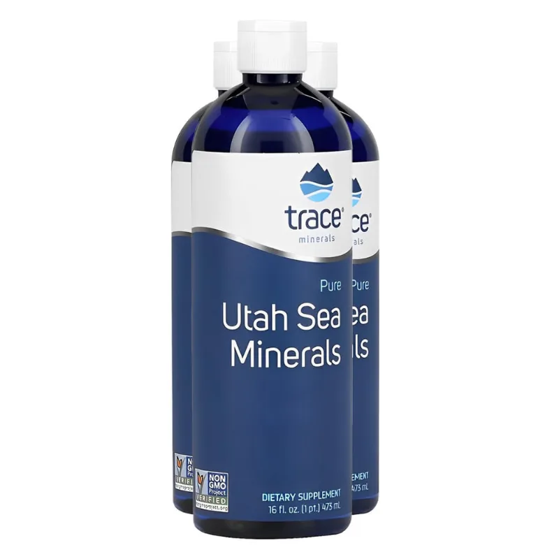 Trace Minerals Minerais do Mar de Utah 473 ml Importado 3un
