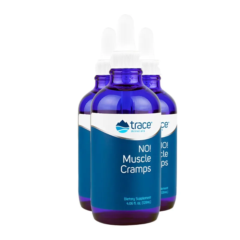 Trace Minerals No! Muscle Cramps Líquido 120ml Importado 3un