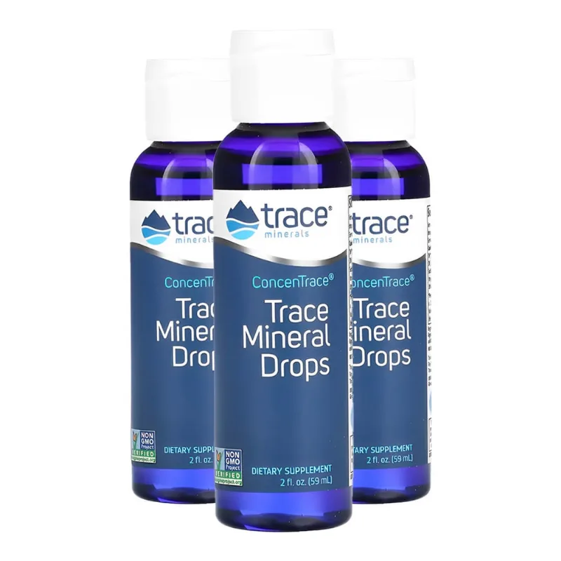 Trace Minerals Gotas Minerais ConcenTrace 59ml Importado 3un