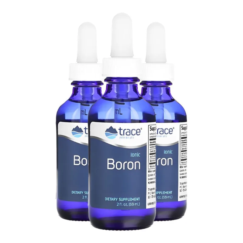 Trace Minerals Boro Iônico 6mg Líquido 59 ml Importado 3un