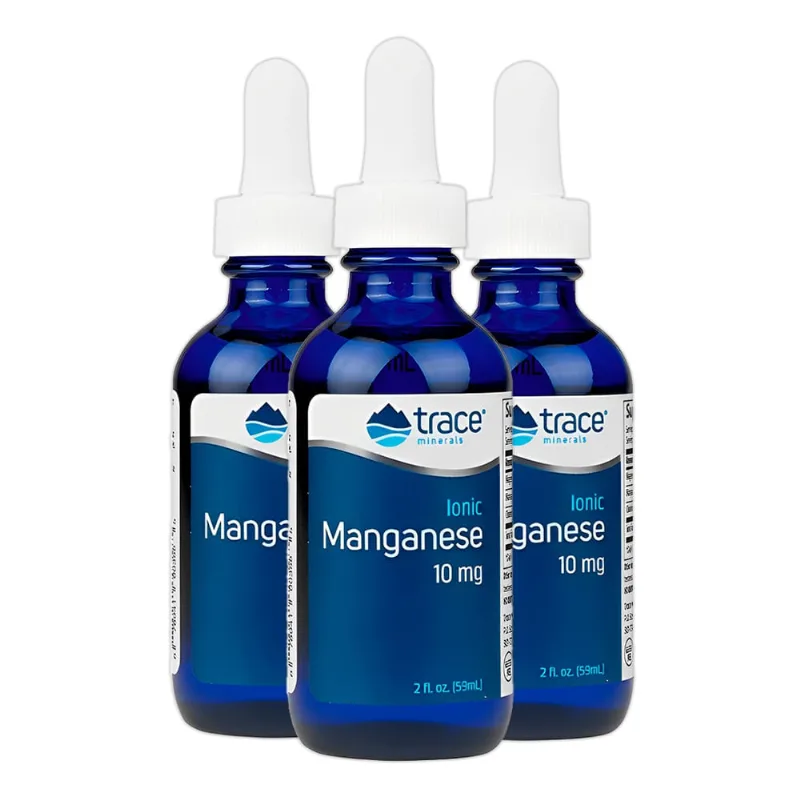 Trace Minerals Manganês Iônico 10 mg 59ml Importado 3un