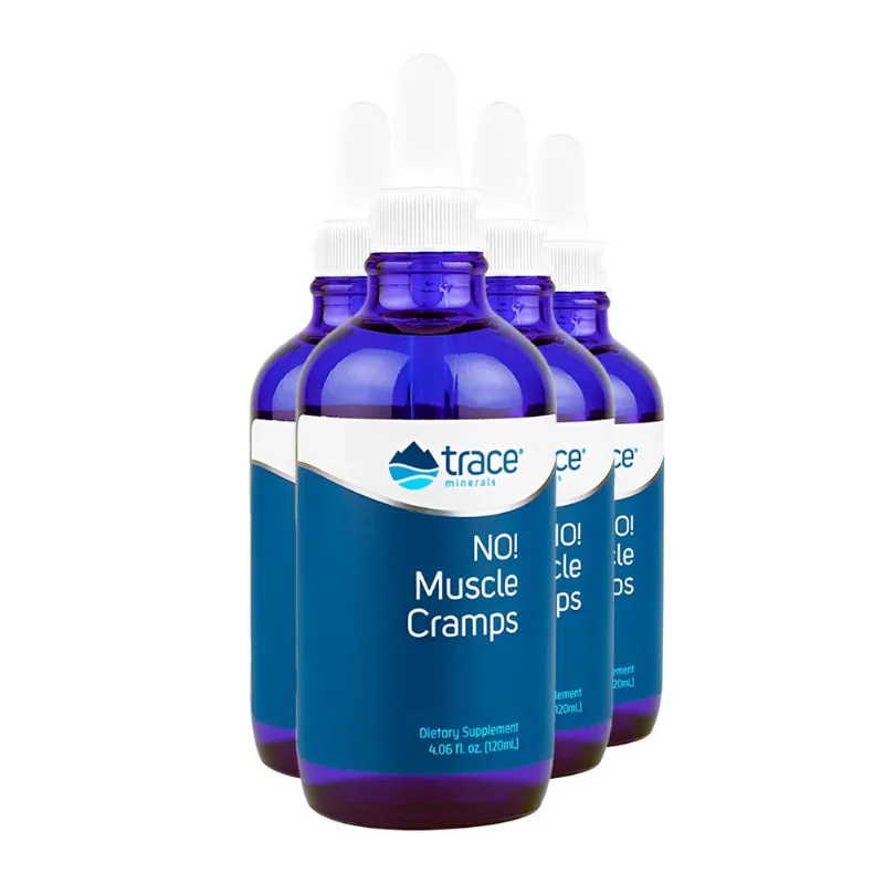 Trace Minerals No! Muscle Cramps Líquido 120ml Importado 4un