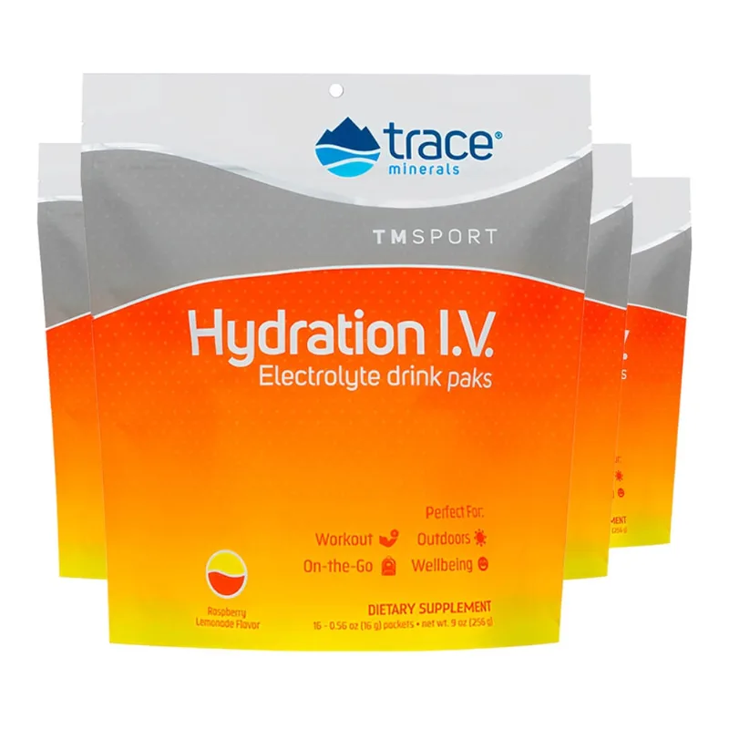 Trace Minerals Hidratação Eletrólito Pacote com 16un 4un