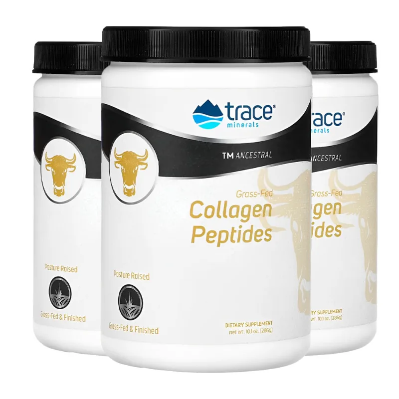Trace Minerals Peptídeos de Collageno Pó 286g Importado 4un