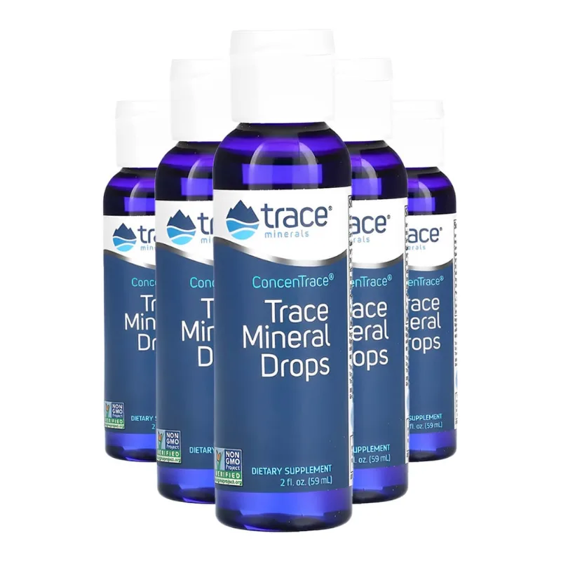 Trace Minerals Gotas Minerais ConcenTrace 59ml Importado 5un