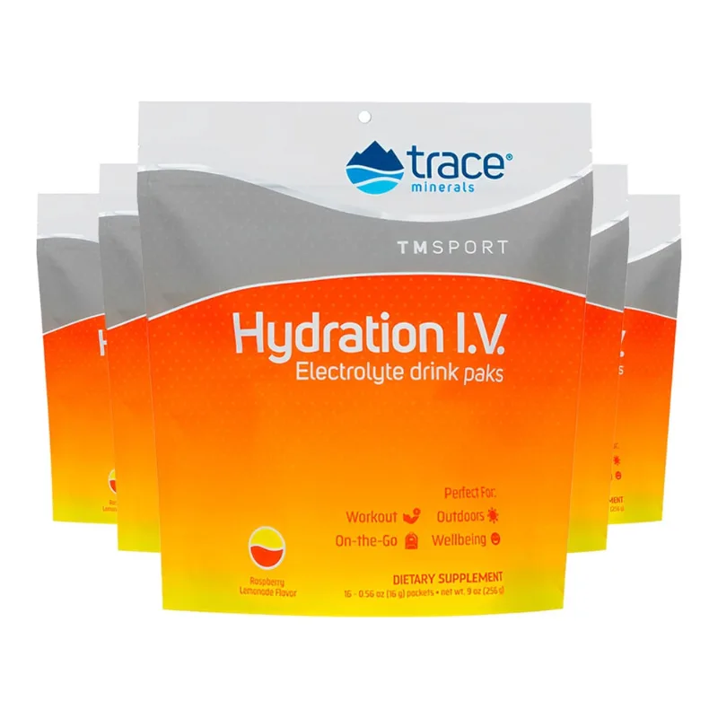 Trace Minerals Hidratação Eletrólito Pacote com 16un 5un
