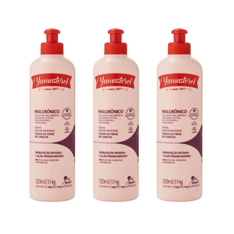 Creme Multifuncional Yamasterol Ácido Hialurônico 320Ml