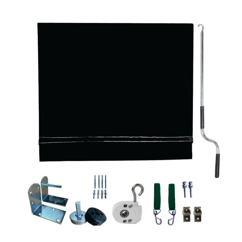 Toldo Cortina Preto - 2,30m X 2,80m - Kit Completo
