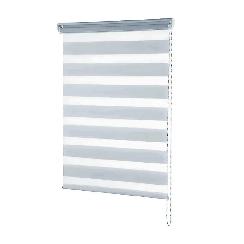 Persiana Double Vision Cinza - 1,50m X 1,50m
