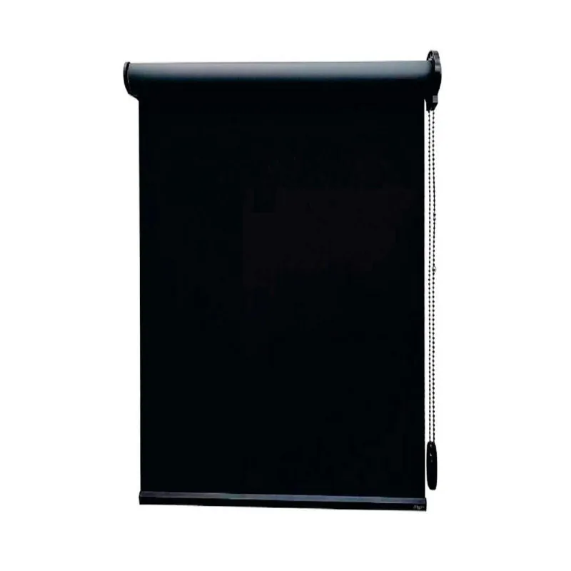 Persiana Rolo Blackout Pinpoint Preta - 1,00m X 1,20m