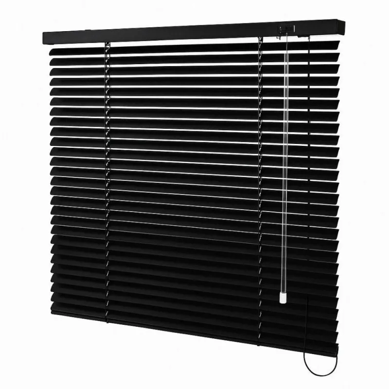 Persiana Horizontal Alumínio 25mm Preto - 1,27m X 1,74m - OUTRAS - Cama, Mesa E Banho