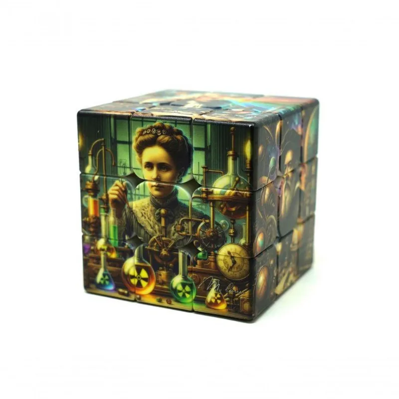 Cubo Mágico Profissional - Manual Do Mundo - Vinci Cube Ciencia Retro (3x3x3)