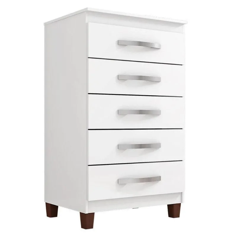 Cômoda Cannes 5 Gavetas Branco - Incorplac - OUTRAS