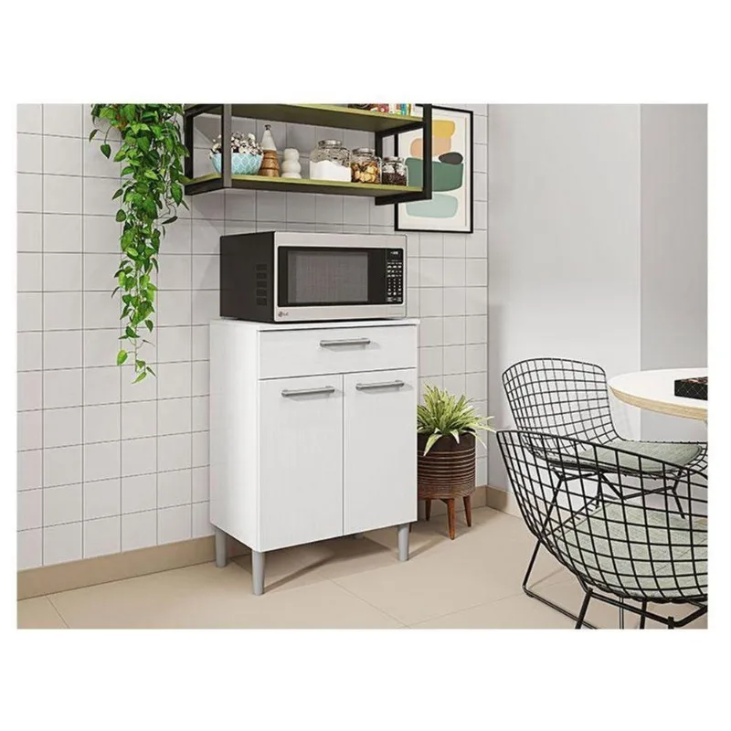 Balcão Multiuso Ambiente Diamante Branco Supremo - Kits Paraná