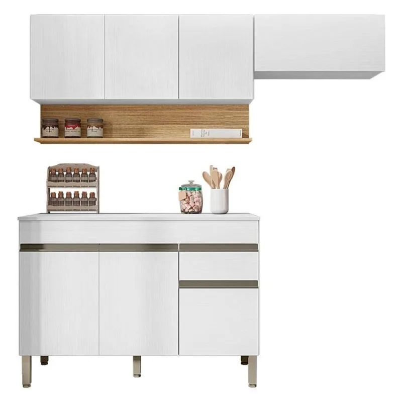 Cozinha Modulada Line Composição 1 Supremo Freijó - Kits Paraná - Kits Paraná