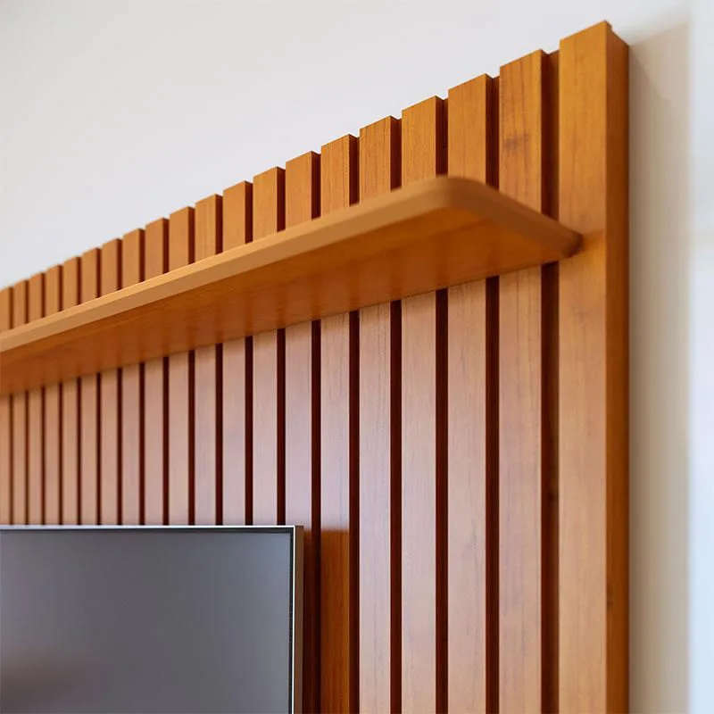 Painel para TV Home Suspenso Ripado Ambiente Loft 1.8 Nature Gianduia - Imcal - Não Disponível