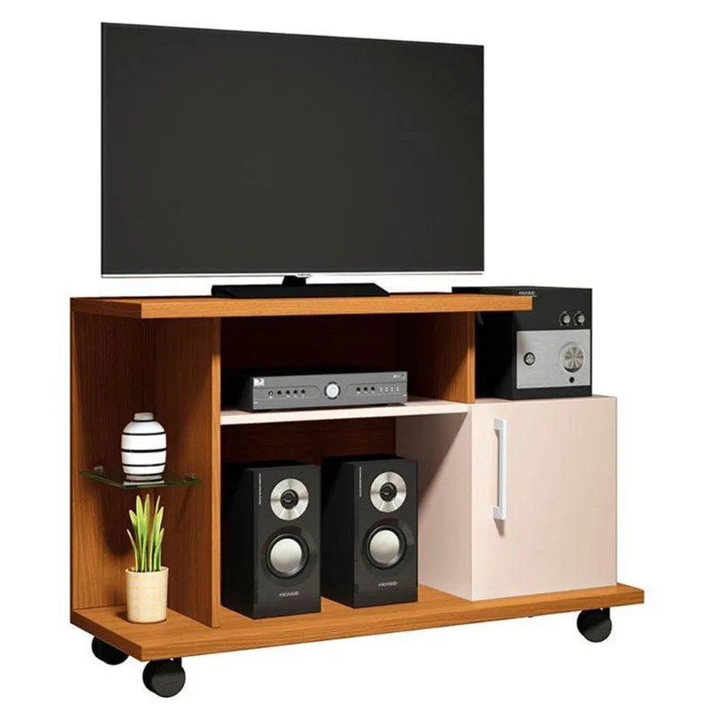 Rack Ambiente Smart Cinamomo Off White - Hb Móveis