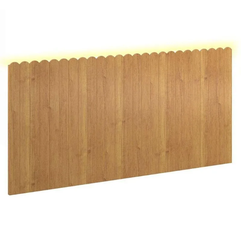 Painel Decorativo Farm 225x109x37 Cm Freijó Com Led - Matic