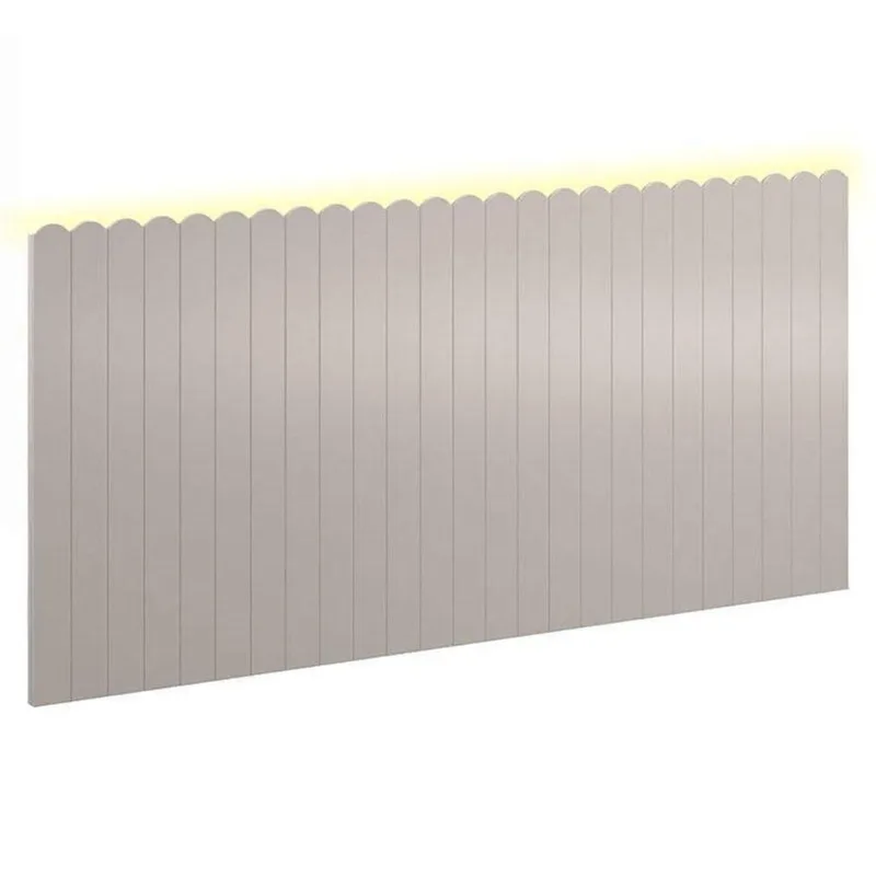 Painel Decorativo Farm 225x109x37 Cm Cinza Com Led - Matic