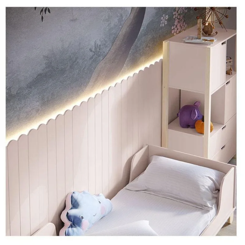 Painel Decorativo Farm Ambiente 225x109x37 Cm Rose Com Led - Matic