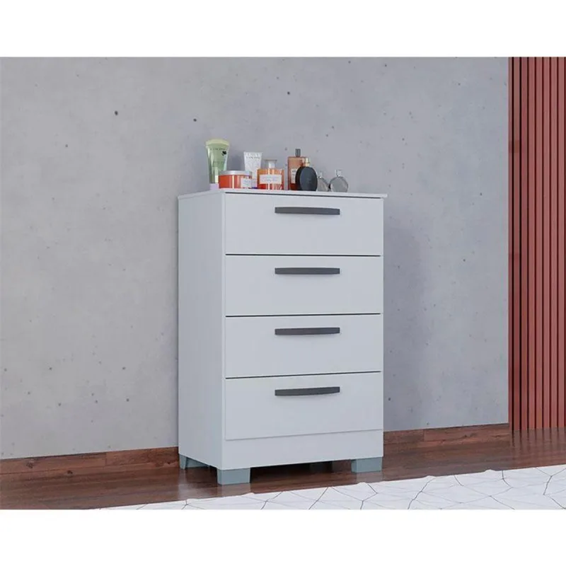 Cômoda Ambiente 867 4 Gavetas Branco Brilho - Poquema - OUTRAS - Agro