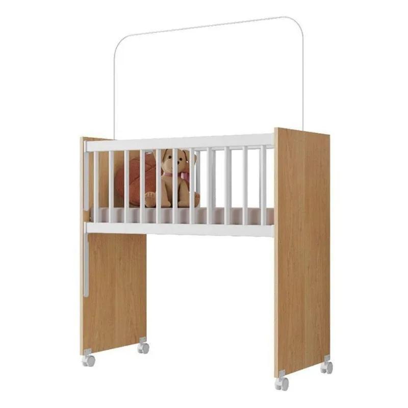 Mini Berço Moisés New Alegria Branco Amadeirado Com Colchão – Veronez