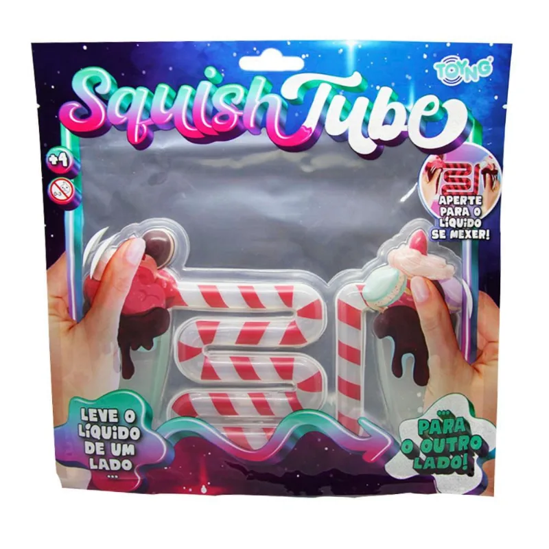Squish Tapete Tube Toyng Anti Stress p/apertar Sorvete - TOYNG