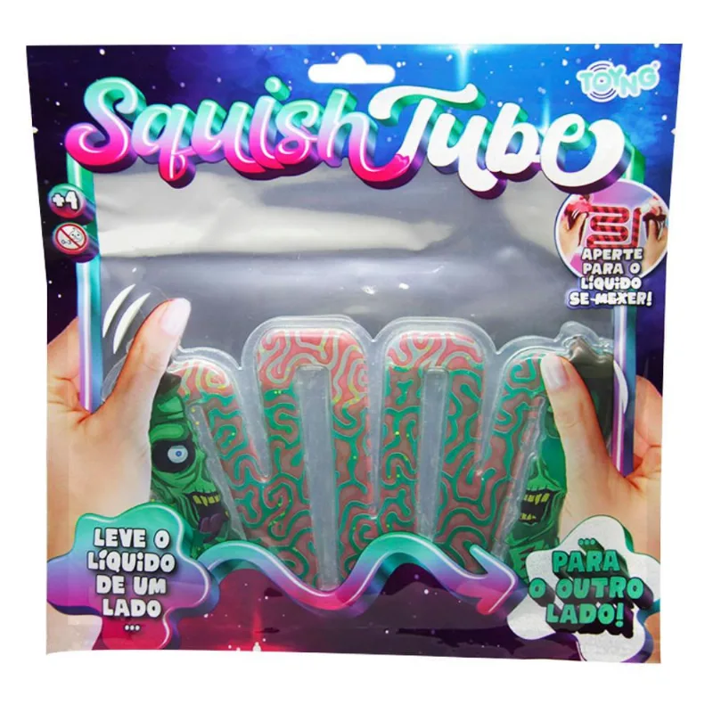 Squish Tapete Tube Toyng Anti Stress P/apertar Zumbi - TOYNG