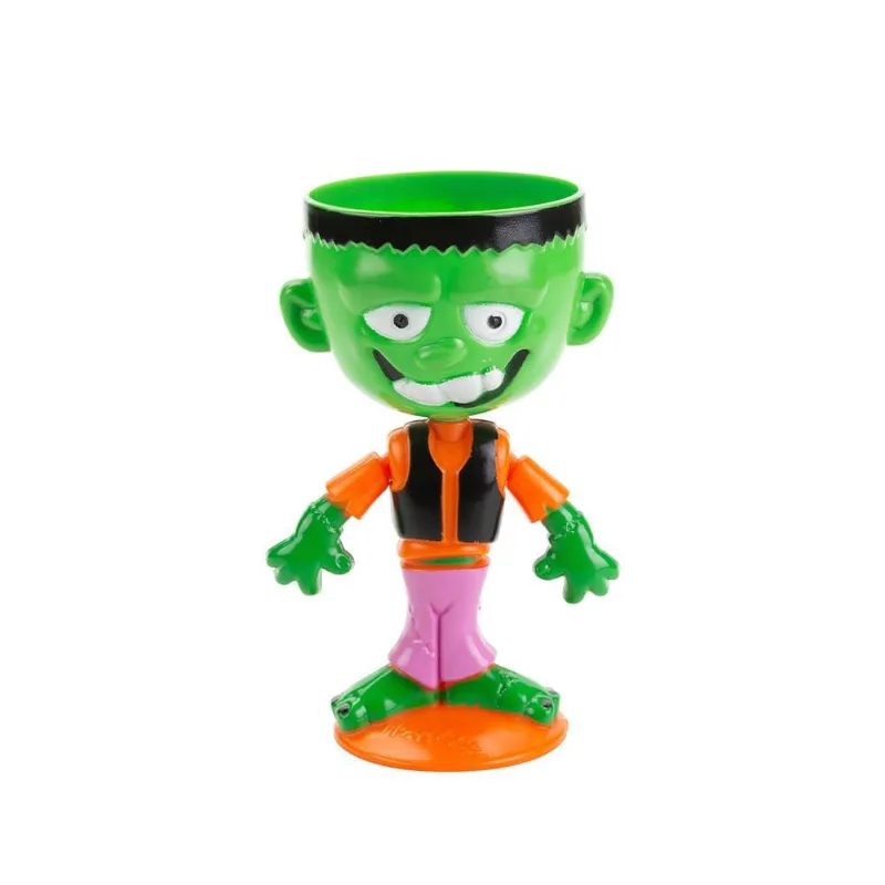Taça Temática Halloween Frankenstein Com Braços Articulados 17Cm