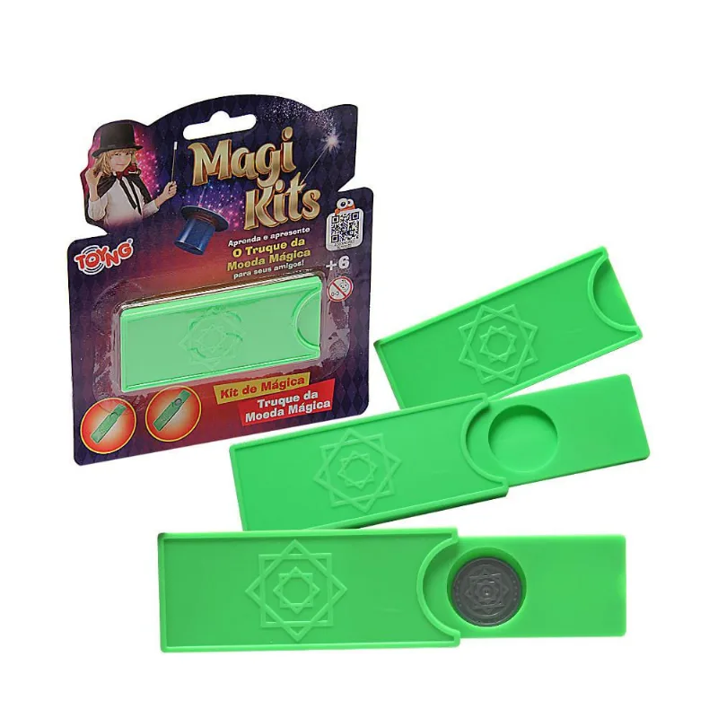 Brinquedo Kit De Mágica Aprenda E Apresente Truque Da Moeda Mágica Toyng - TOYNG