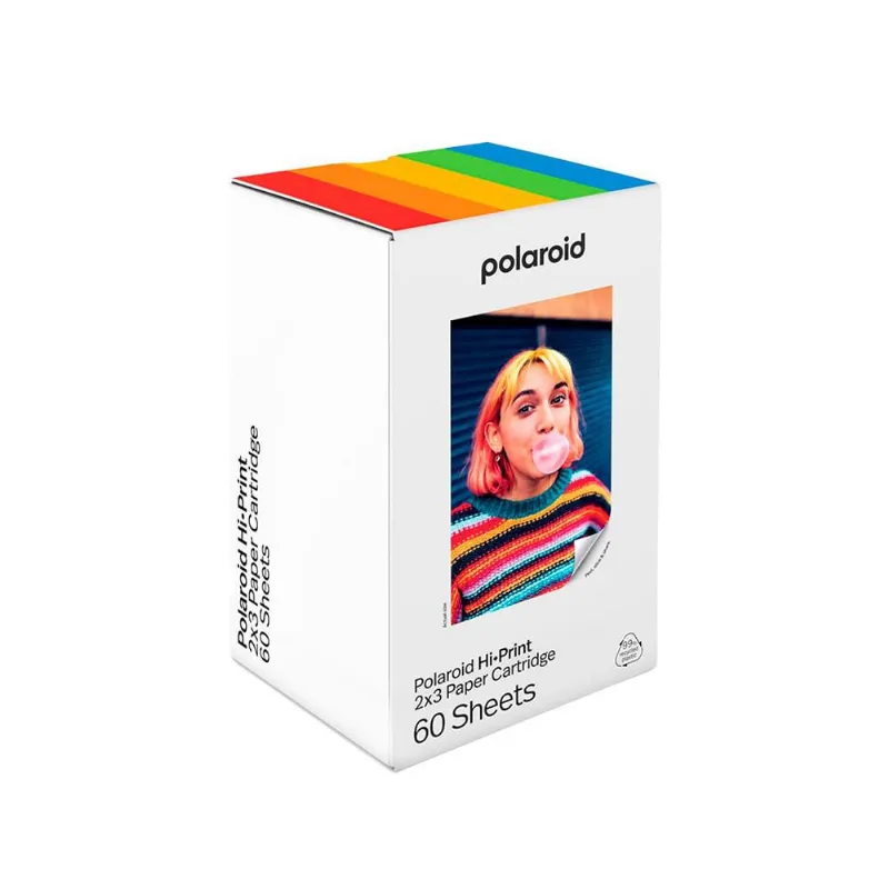Cartucho Papel Fotográfico Polaroid Hi-print 2x3 60 Folhas