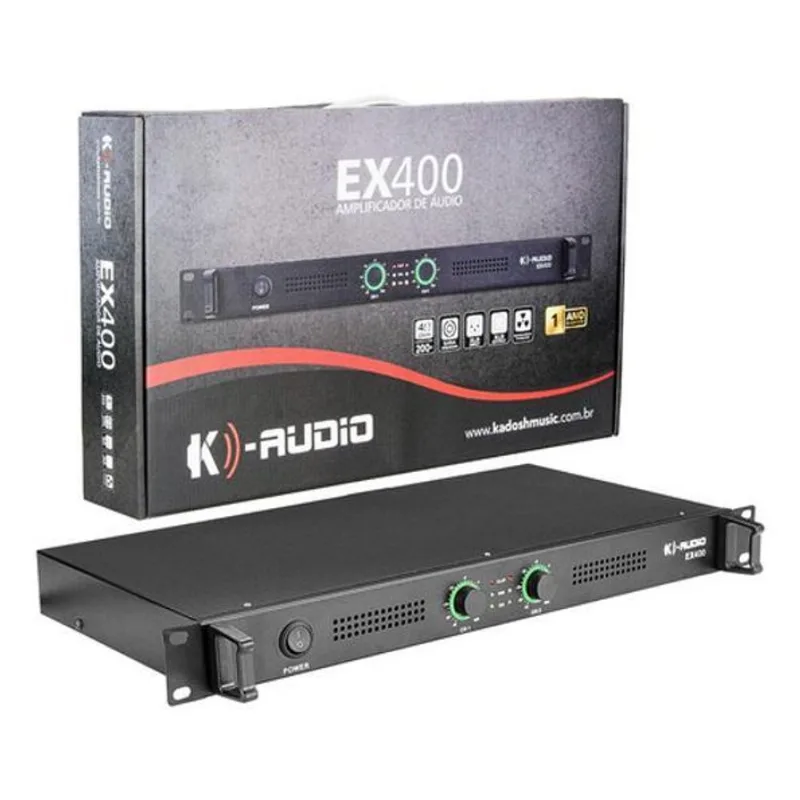 Amplificador De Potência 400w Profissional 2 Canais Bivolt