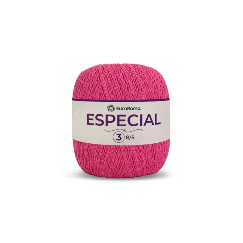 Barbante Euroroma Especial 100.5/1110 8/5 500g 1400m Pink - EuroRoma
