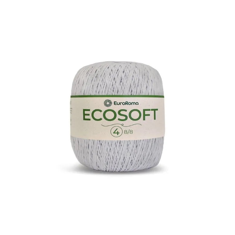 Barbante Euroroma Ecosoft 8/8 300g 483m 200 Branco - EuroRoma