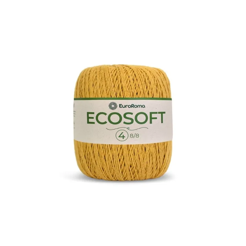 Barbante Euroroma Ecosoft 8/8 300g 483m 470 Mostarda - EuroRoma