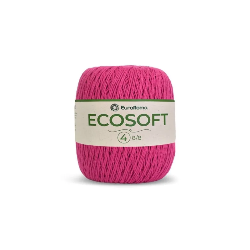 Barbante Euroroma Ecosoft 8/8 300g 483m 550 Pink - EuroRoma